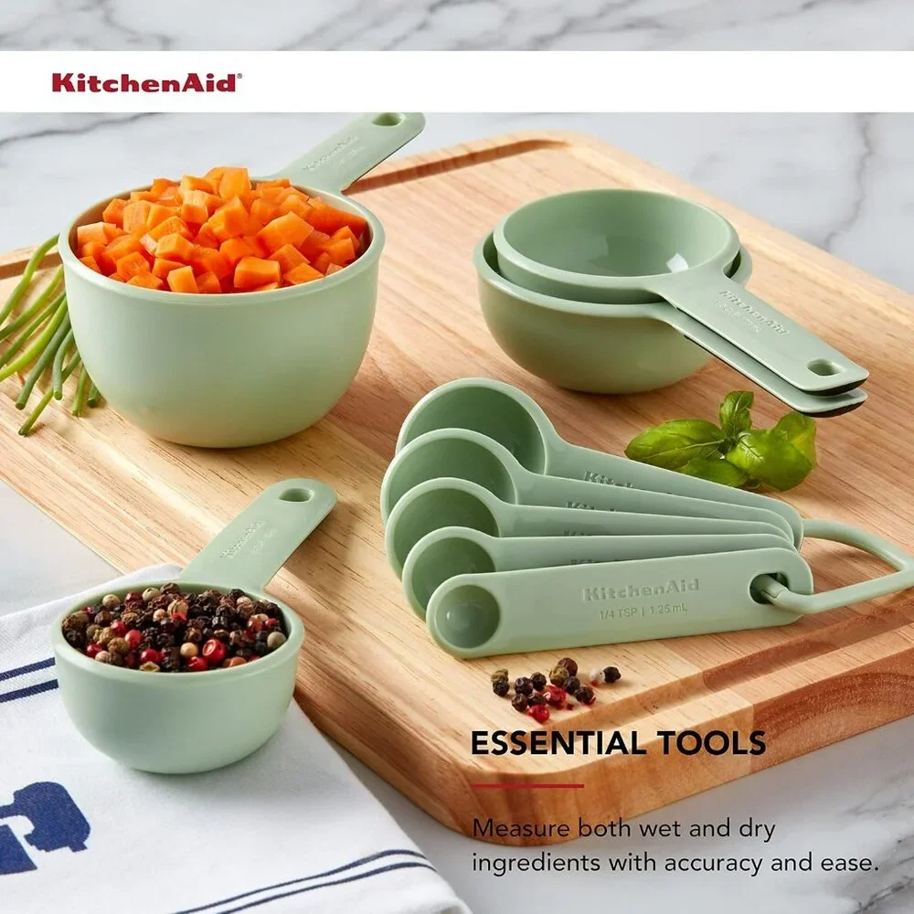 Jadeite Green 9‎ Piece Kitchen Measuring Set